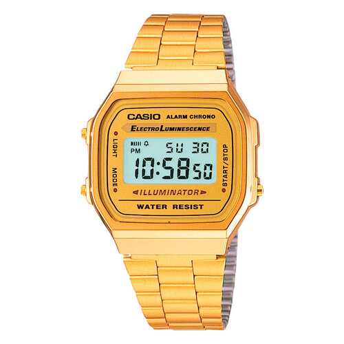 Наручные часы электронные мужские Casio Illuminator Collection A-168WG-9 в Золла