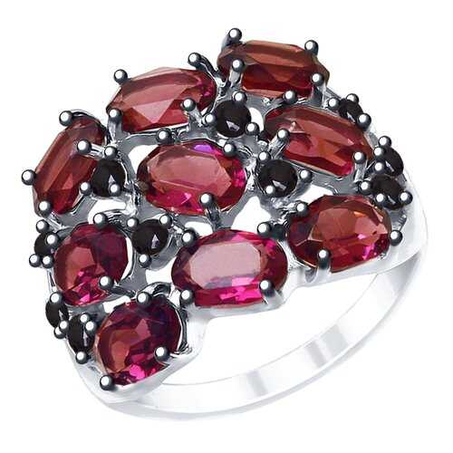 Кольцо женское SOKOLOV из серебра с кристаллами Swarovski и фианитами 94012683 р.17 в Золла