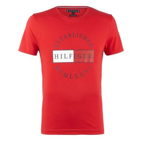 Футболка мужская Tommy Hilfiger MW0MW12532 красная L в Золла