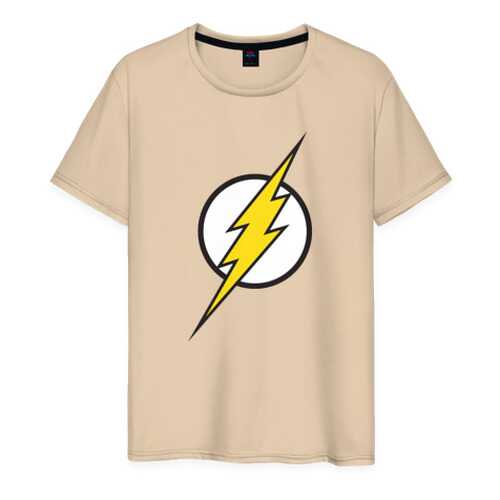 Футболка мужская ВсеМайки Flash бежевая 4XL в Золла