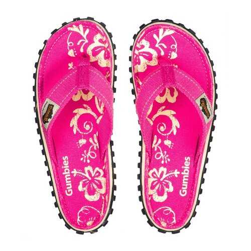 Шлепанцы женские Gumbies Islander Canvas Pink Hibiscus 2020 (41) в Золла