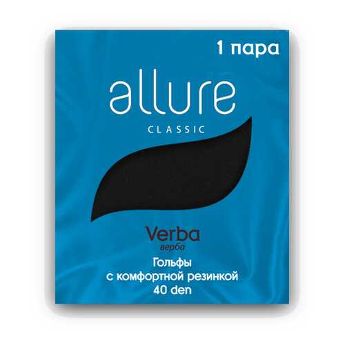 Капроновые гольфы женские ALLURE ALL VERBA 40 черные 23-25 в Золла